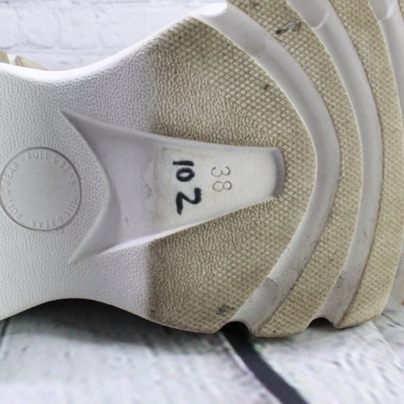 Pull & Bear Leather Platform Strap Sandals Sz 38 - Picture 8 of 9